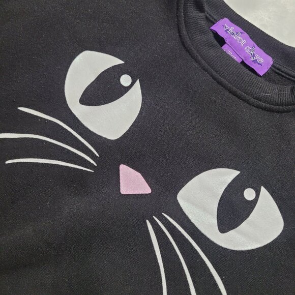 Violet Skye Girls 2 Pc Sweater Skirt Set Sz 10-12 Black - Picture 6 of 9